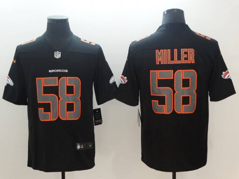 Men's Denver Broncos #58 Von Miller Black Alternate Jersey
